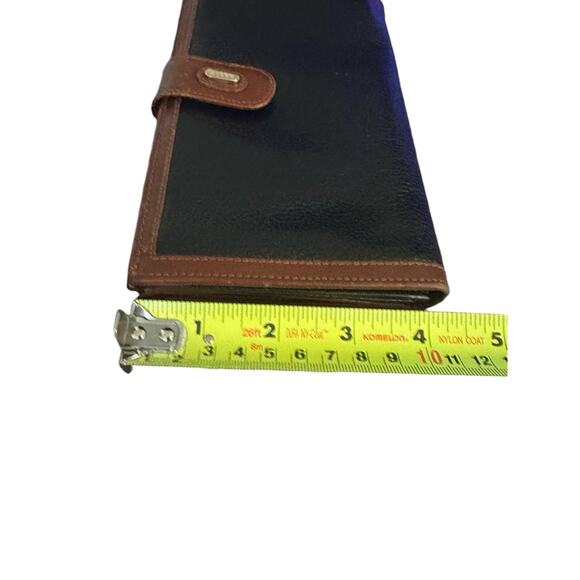 Vintage Bally wallet with multiple card slots black with brown trim Leather rare - Picture 15 of 16